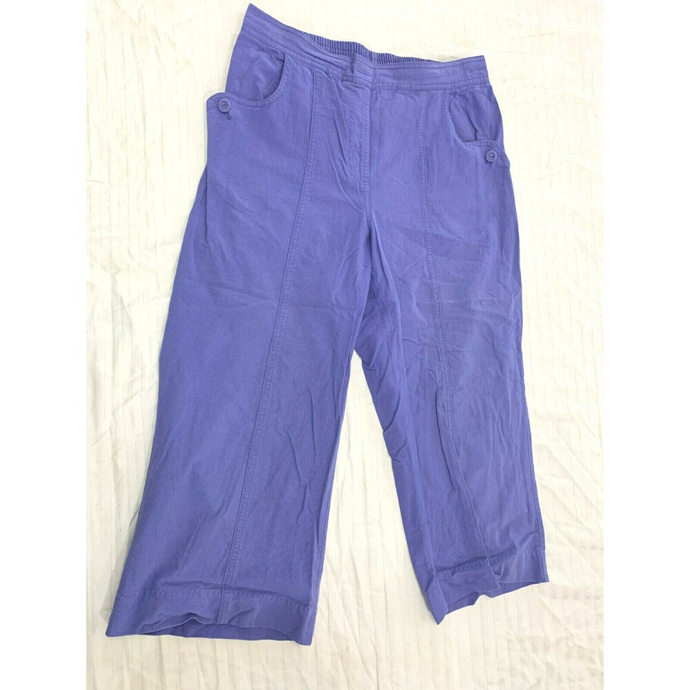ALFRED DUNNER WOMENS COTTON CAPRIS PANTS SIZE 6P